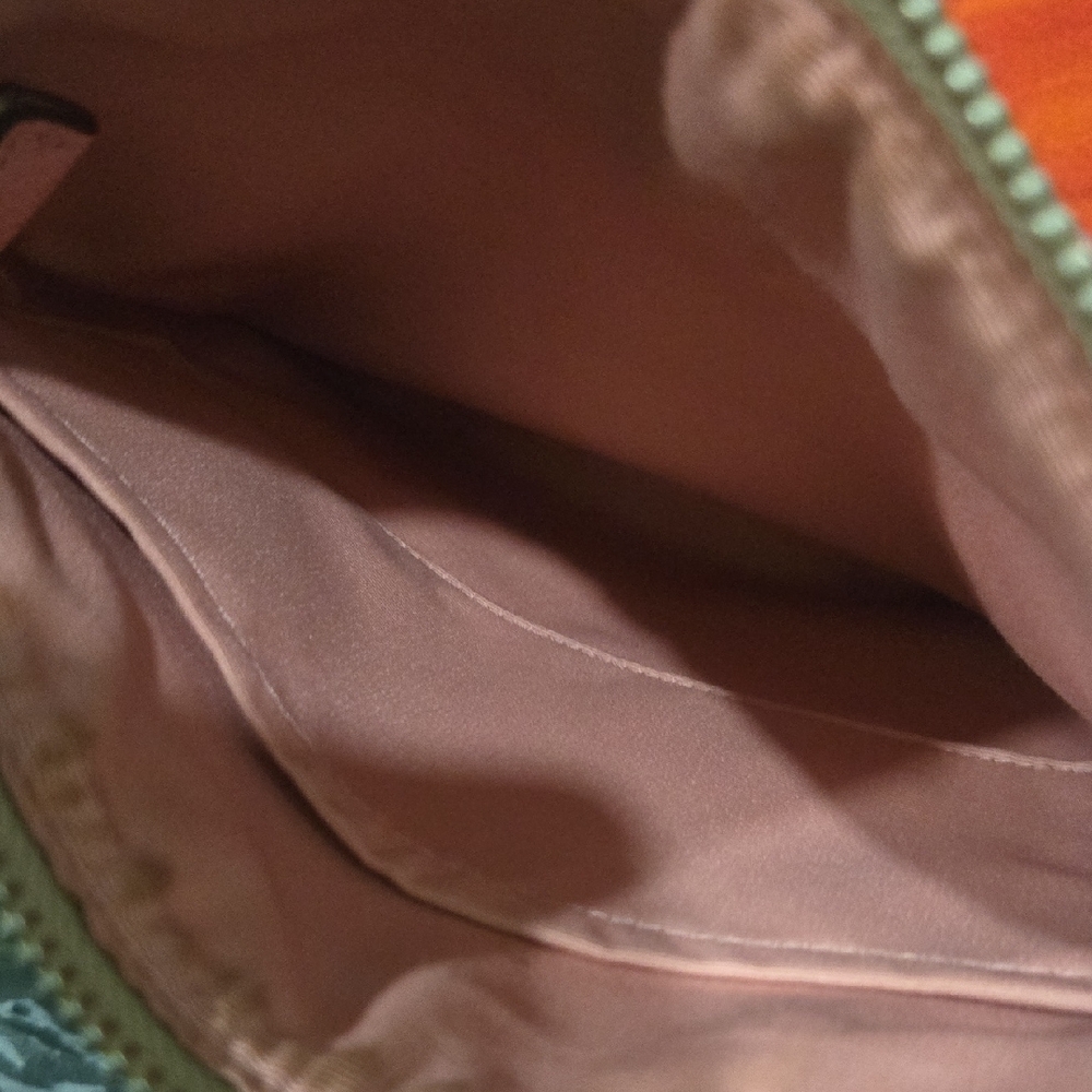 Coach Pink and Tan Signature Crossbody Bag - Picture 3 of 4